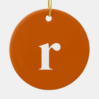 Tawny Initiaal Letter | Trendy minimalist Keramisch Ornament