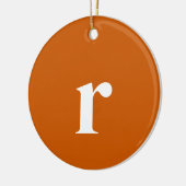 Tawny Initiaal Letter | Trendy minimalist Keramisch Ornament (Links)