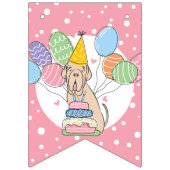 Tawny Napolitan Mastiff Dog Verjaardagsfeestje Vlaggetjes (Eerste vlag)