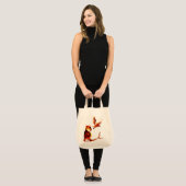 Tawny Owl Art Tote Bag (Voorkant (model))