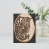 Tawny Owl Briefkaart (Staand voorkant)