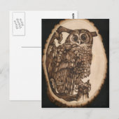 Tawny Owl Briefkaart (Voorkant / Achterkant)