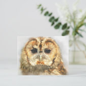 Tawny Owl Briefkaart (Staand voorkant)