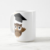 Tawny Owl die zijn Mok van de gradatie-lampvoet do (Voorkant links)