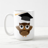 Tawny Owl die zijn Mok van de gradatie-lampvoet do (Links)