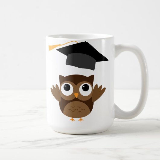 Tawny Owl die zijn Mok van de gradatie-lampvoet do (Rechts)