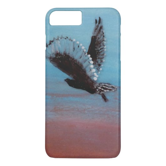 Tawny Owl Flying Sunrise Case-Mate iPhone Case (Achterkant)