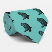 Tawny Owl Owls Bird  Wood Engraving Stropdas (Opgerold)