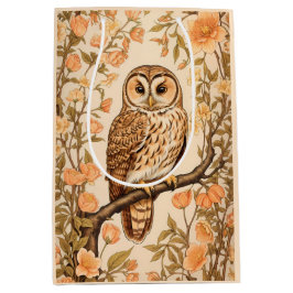 Tawny Owl Perzik Bloesems William Morris Geïnspire Medium Cadeauzakje