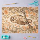 Tawny Owl Perzik Bloesems William Morris Geïnspire Tissuepapier (Craft)
