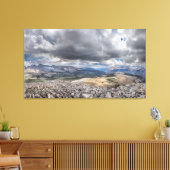 Tawny Point Panorama - John Muir Trail Canvas Afdruk (Insitu (Woonkamer))