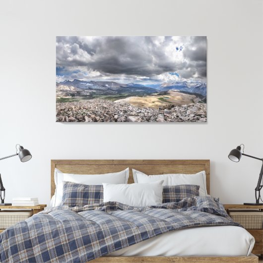 Tawny Point Panorama - John Muir Trail Canvas Afdruk (Insitu (Slaapkamer))