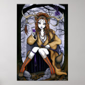 "Tawny" Therianthrope Natuur Spirit Fae Poster (Voorkant)