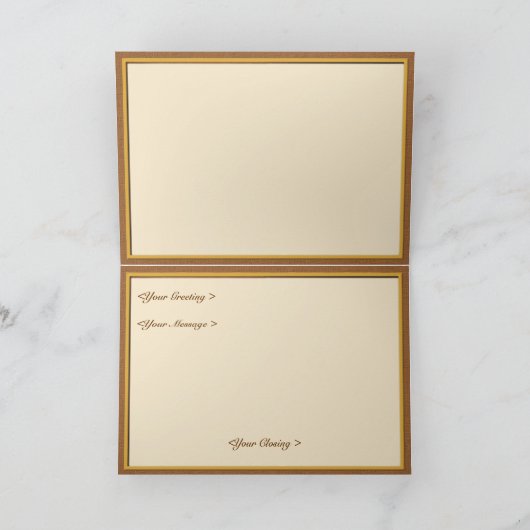 Tawny Tulips Kaart (Binnen)