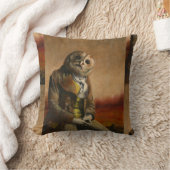 Tawny Uil Gentleman Gooi Kussen (Deken)