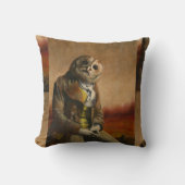 Tawny Uil Gentleman Gooi Kussen (Voorkant)