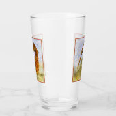 Tawny Uil in Flight Point Glass Glas (Rechts)