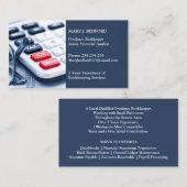 Tax Accountant CPA Business Card Template Visitekaartje (Voorkant / Achterkant)
