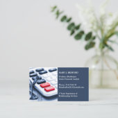 Tax Accountant CPA Business Card Template Visitekaartje (Staand voorkant)