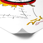 Tax Art 1040 Wekker Accountant Poster (Hoek)