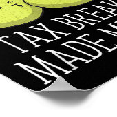 Tax Breaks Made Me Wed Funny Wedding Humor Bride A Poster (Hoek)