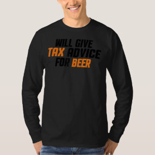 Tax Consultant CPA zal belastingadvies geven aan B T-shirt