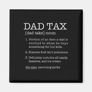 Tax Definition Humor Joke Beste Papa Vader Husban Magneet