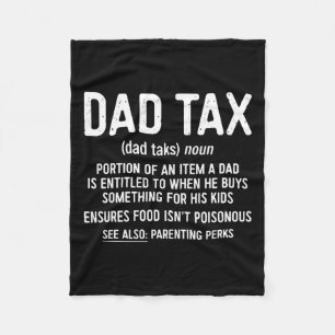Tax Definition Vaderdag Shirt Fleece Deken