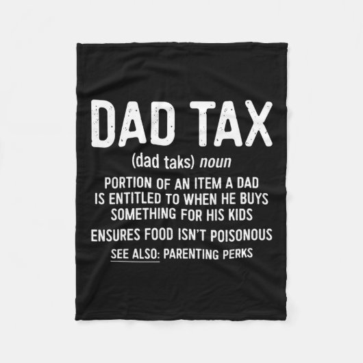 Tax Definition Vaderdag Shirt Fleece Deken (Voorkant)