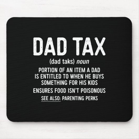 Tax Definition Vaderdag Shirt Muismat (Voorkant)