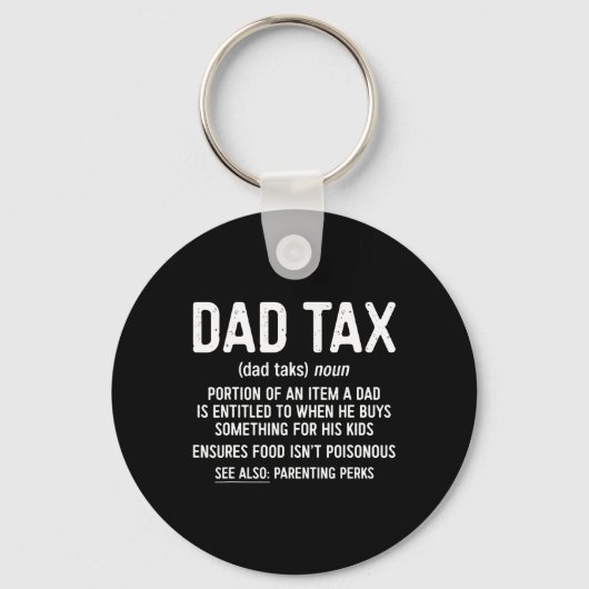 Tax Definition Vaderdag Shirt Sleutelhanger (Voorkant)