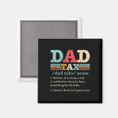 Tax Funny Dad Belasting Definitie Vaderdag 1 Magneet (Voorkant / Achterkant)
