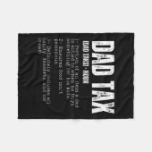 Tax Funny Dad Belastingdefinitie Vaderdag 2 Fleece Deken (Voorkant (Horizontaal))