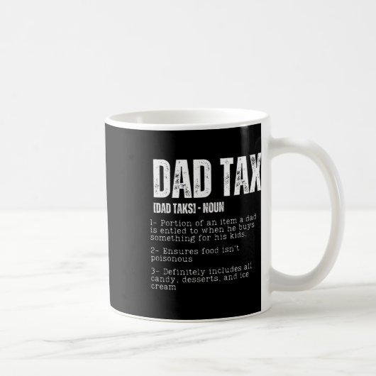 Tax Funny Dad Belastingdefinitie Vaderdag 2 Koffiemok (Rechts)