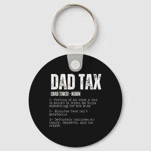 Tax Funny Dad Belastingdefinitie Vaderdag 2 Sleutelhanger