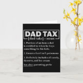 Tax Funny Dad Belastingdefinitie Vaderdag Kaart (Gele Bloem)