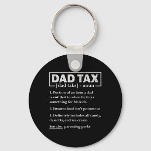 Tax Funny Dad Belastingdefinitie Vaderdag Sleutelhanger