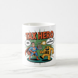 Tax Hero Mok IRS Humor Coffee Cup