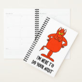 Tax Panner Funny IRS Joke Taxday Humor Devil Audit Planner (Display)