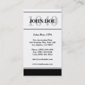 Tax Prep Stripe 1040 White Visitekaartje (Achterkant)