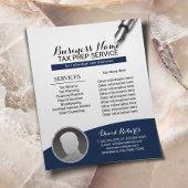 Tax Preparation Consulting Service Marine Blue Fot Flyer