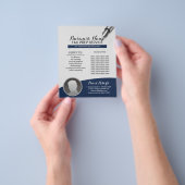 Tax Preparation Consulting Service Marine Blue Fot Flyer (Hand)