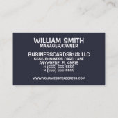 Tax Preparation Services Trotse Amerikaanse honden Visitekaartje (Achterkant)