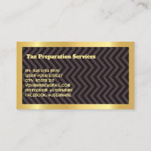 Tax Preparer aangepaste foto Visitekaartje (Achterkant)