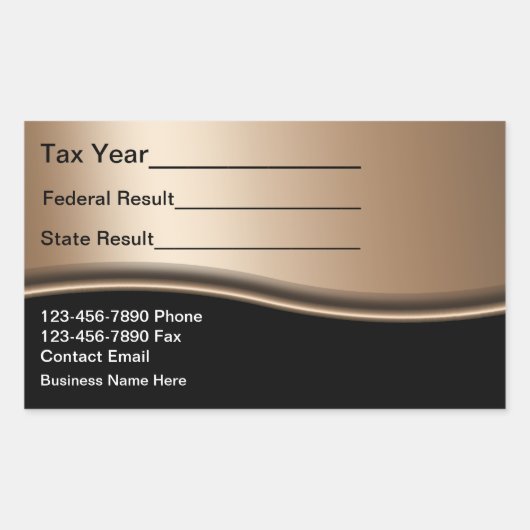 Tax Preparer Accountant Custom-Cut Vinyl Sticker (Voorkant)