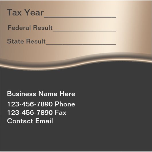 Tax Preparer Accountant Custom-Cut Vinyl Sticker (Voorkant)