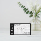 Tax Preparer Accountant Visitekaartje (Staand voorkant)
