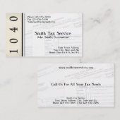 Tax Preparer Accountant Visitekaartje (Voorkant / Achterkant)