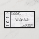 Tax Preparer Accountant Visitekaartje (Voorkant)