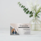 Tax Preparer Consulting Service Silver Foto Visitekaartje (Staand voorkant)